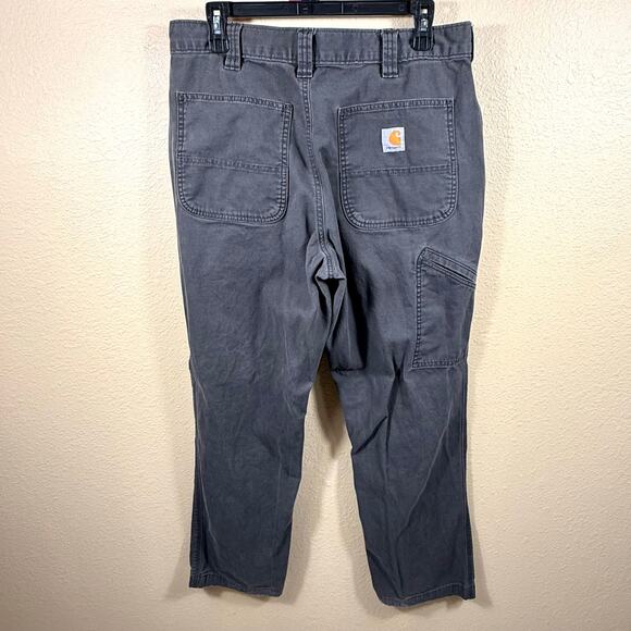 Carhartt Mens Gray Relaxed Fit Carpenter Pants 34x32 - Picture 4 of 12